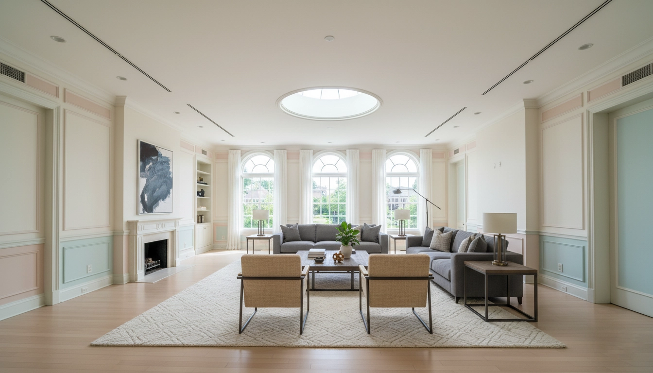 living-room staged in modern style