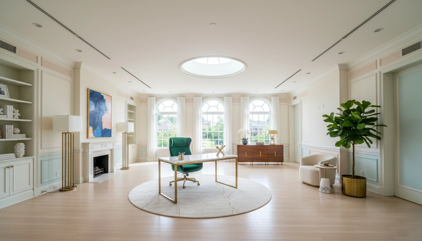 home-office staged in luxury style