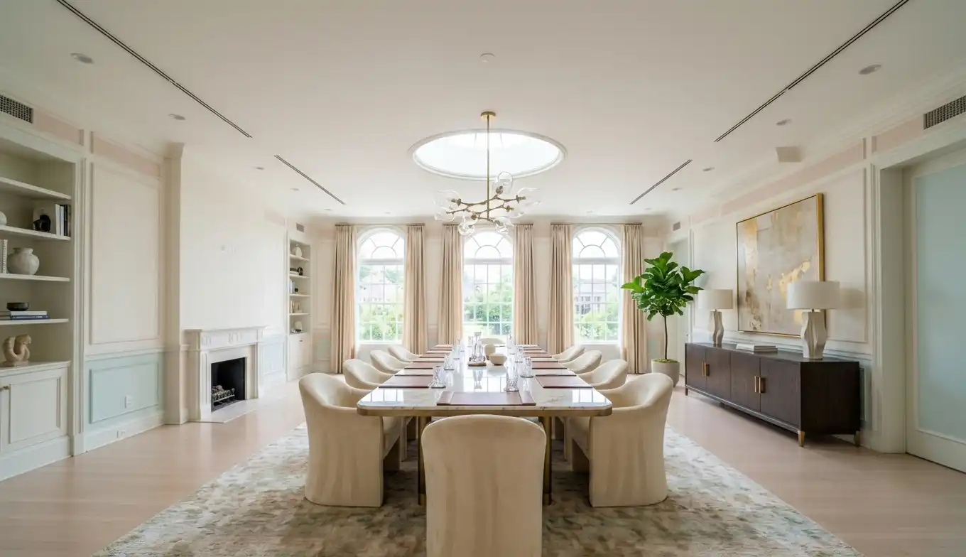 dining-room staged in luxury style